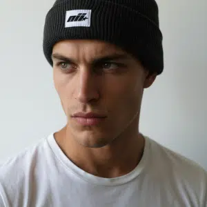 Cable Beanie - Coal