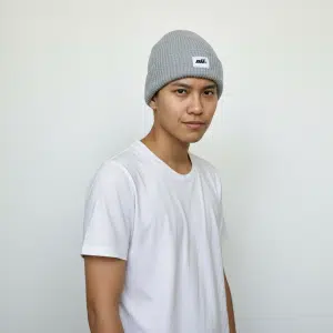 Cable Beanie - Powder Blue