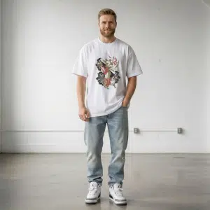 Nine-Tailed Fox - Unisex Oversized Short Sleeve