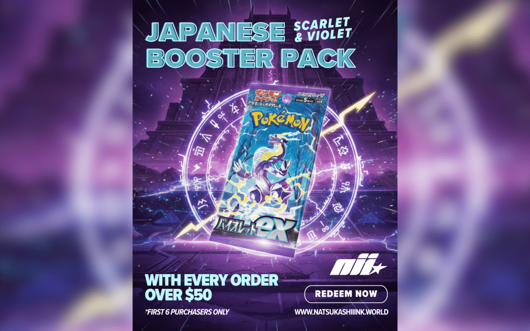 Natsukashii Ink Levels Up Customer Orders with FREE Japanese Pokémon Scarlet & Violet Booster Packs